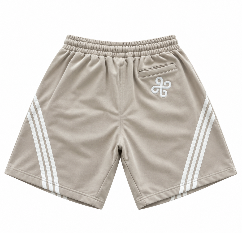 Dream Weave Shorts (Grey & White)