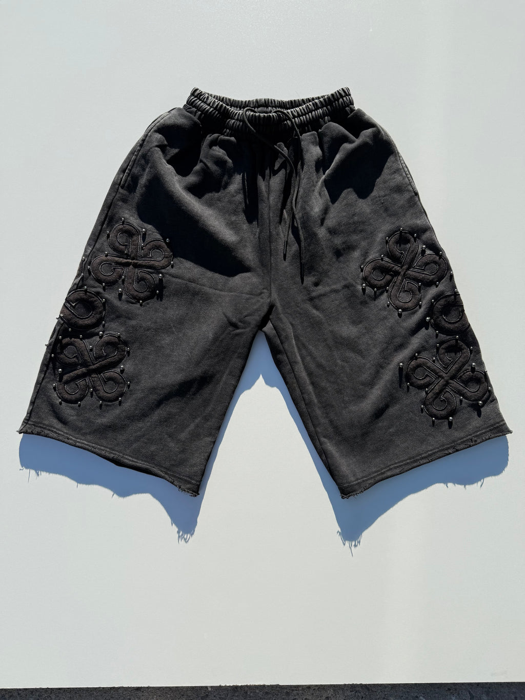 DW Studded Crest Shorts (Black)