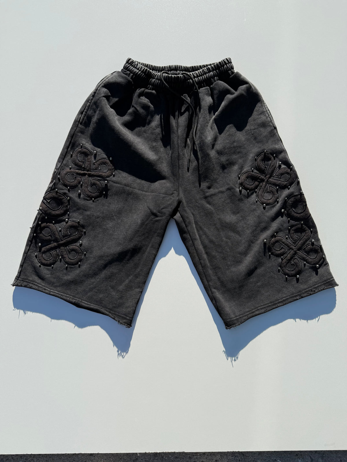 DW Studded Crest Shorts (Black)