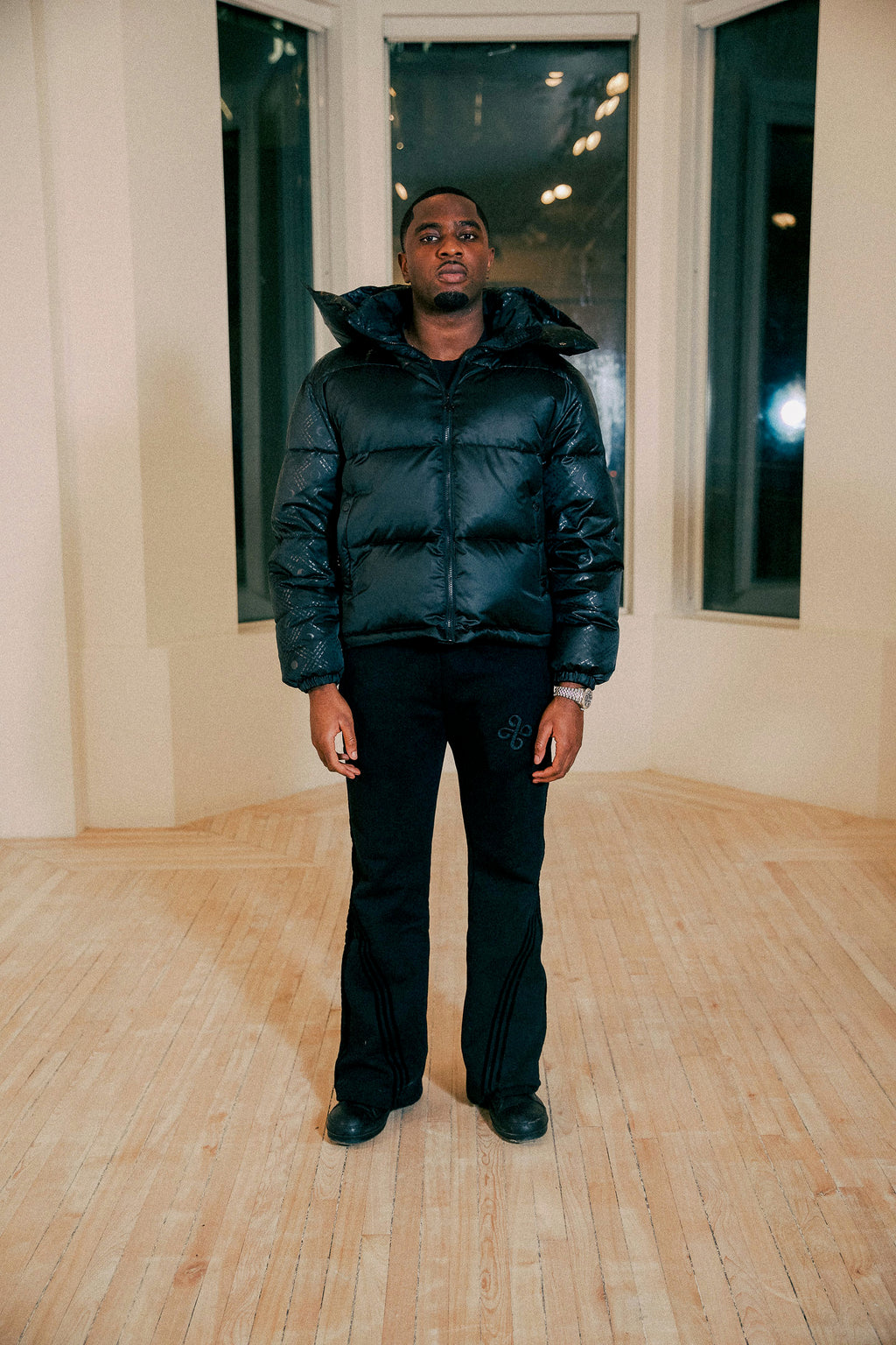 Dream Working Cloud Puffer Jacket  Black