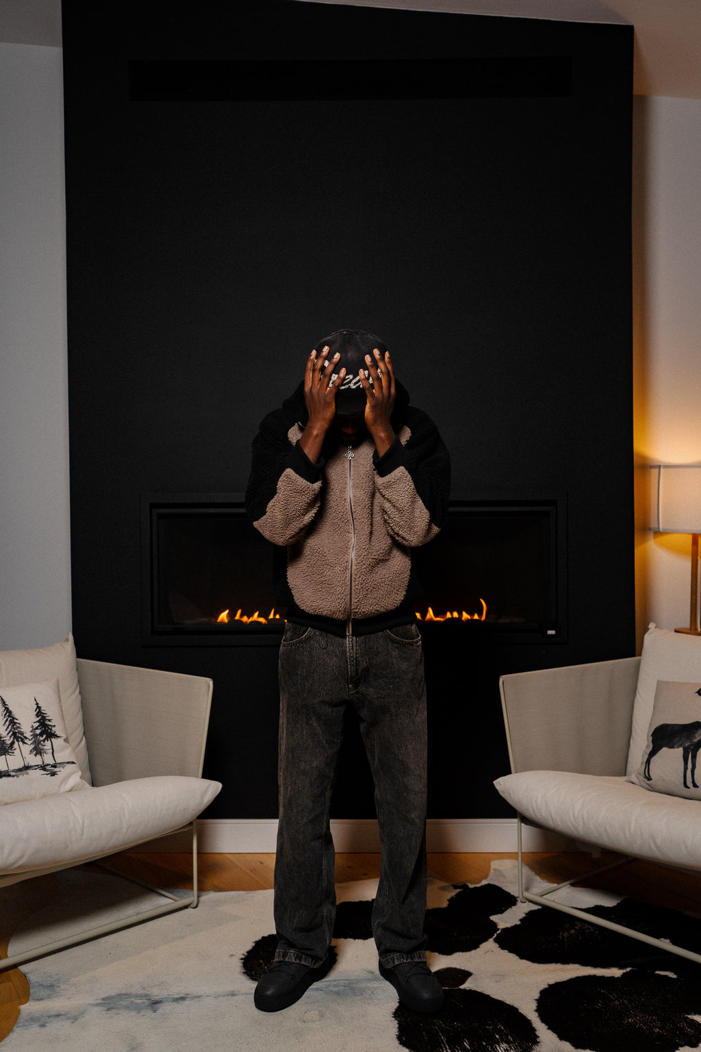 DW Wool Zip Hoodie (Brown)