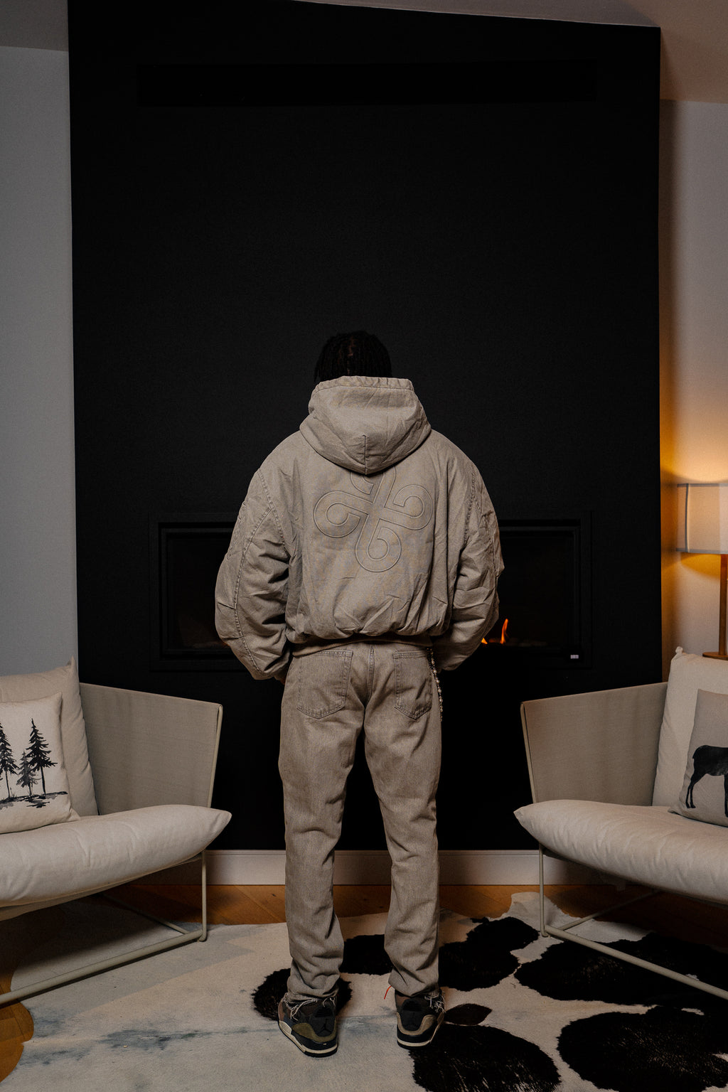 DW Bomber Jacket ( Light Grey Wash)