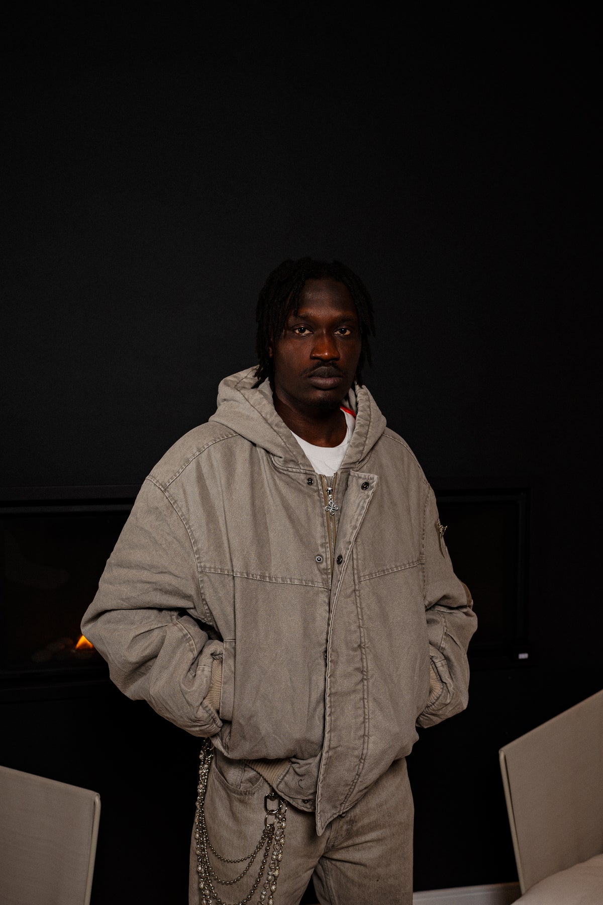 DW Bomber Jacket ( Light Grey Wash)