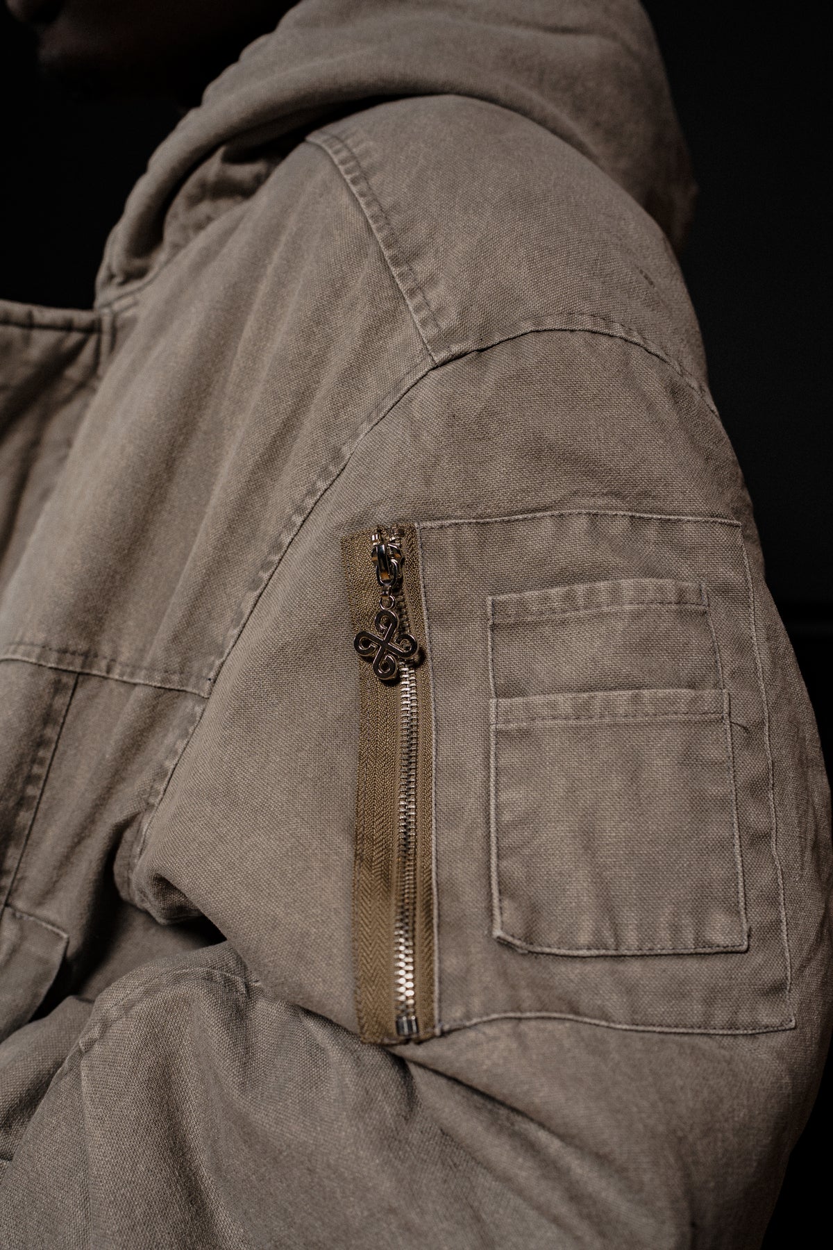 DW Bomber Jacket ( Light Grey Wash)