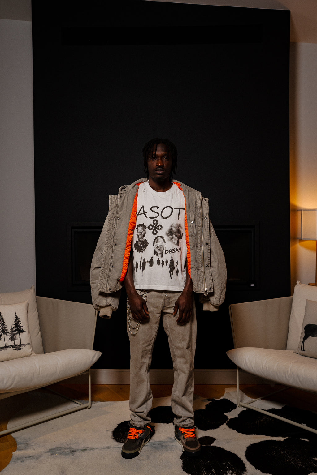 DW Bomber Jacket ( Light Grey Wash)