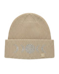 DW Rhinestone Beanie (Cream)