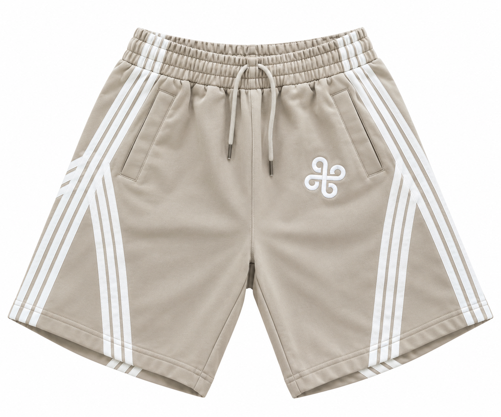 Dream Weave Shorts (Grey & White)