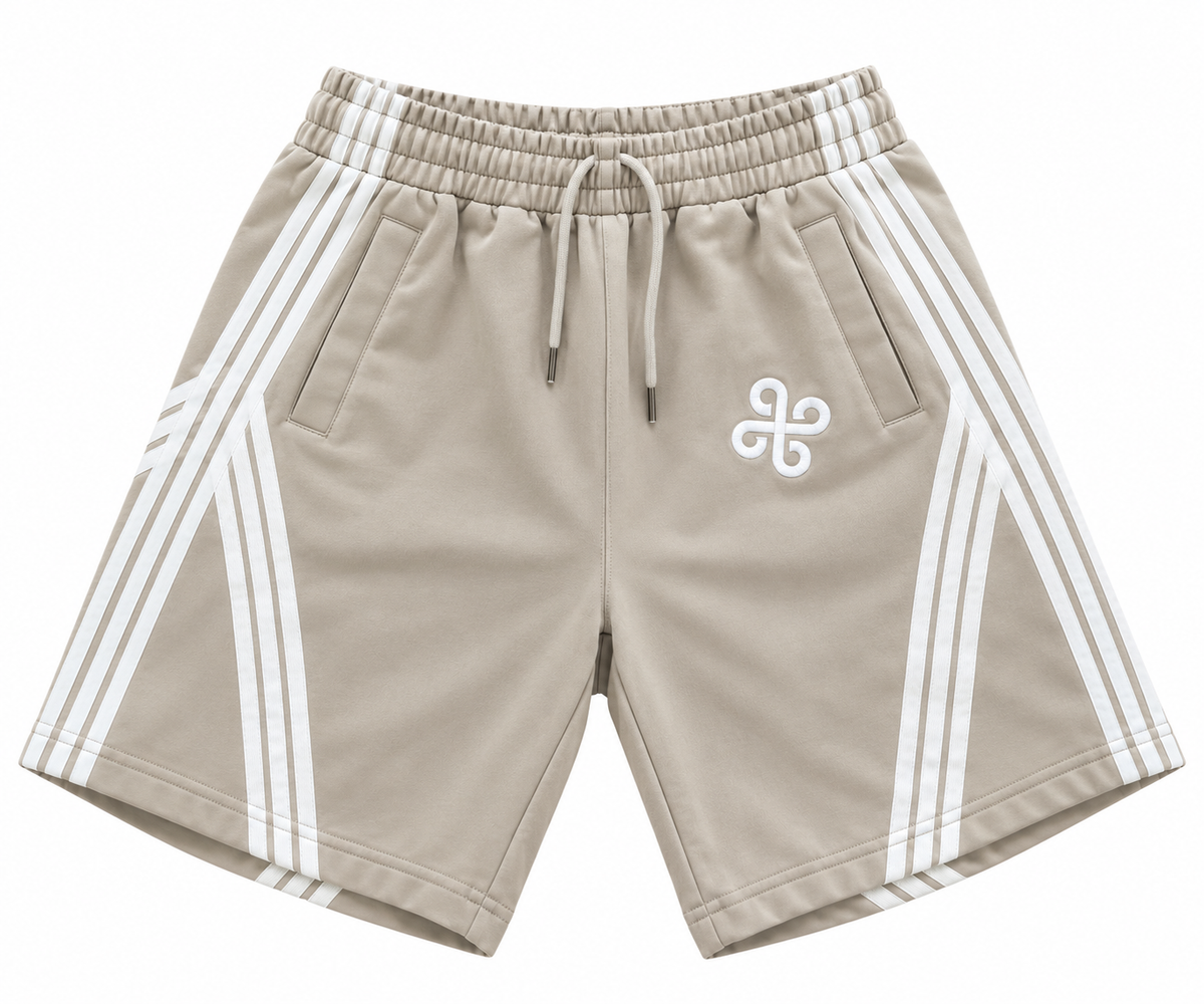 Dream Weave Shorts (Grey & White)