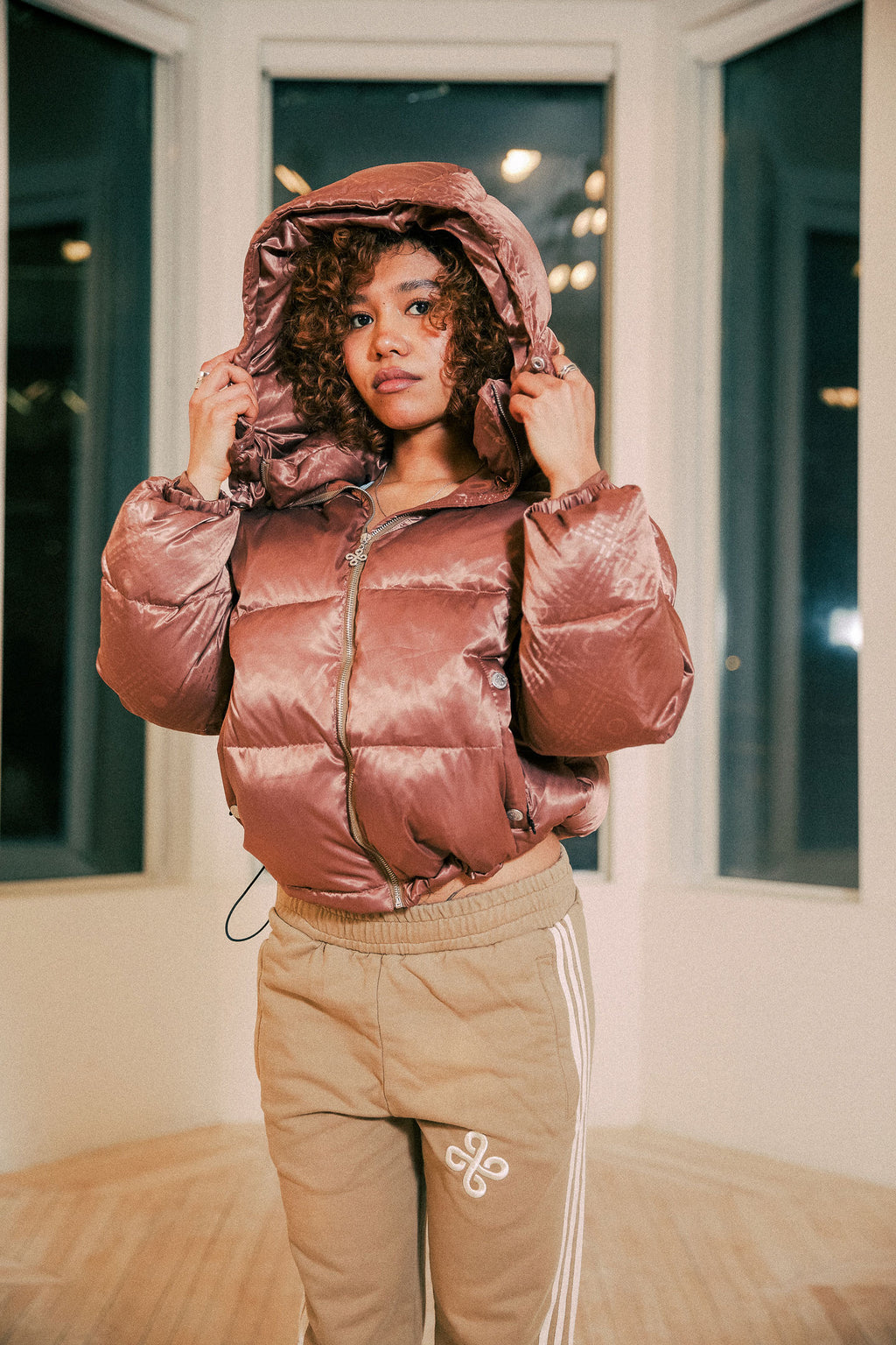 Dream Working Cloud Puffer Jacket  Bronze