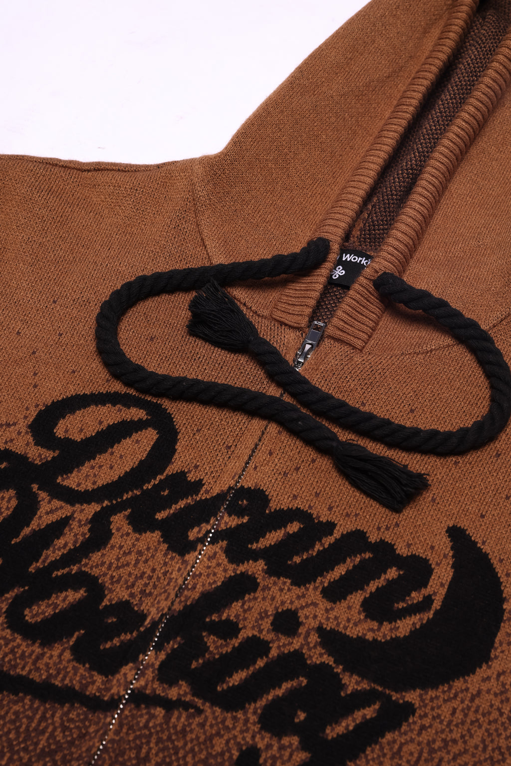 DW Knitted Hoodie (Brown)