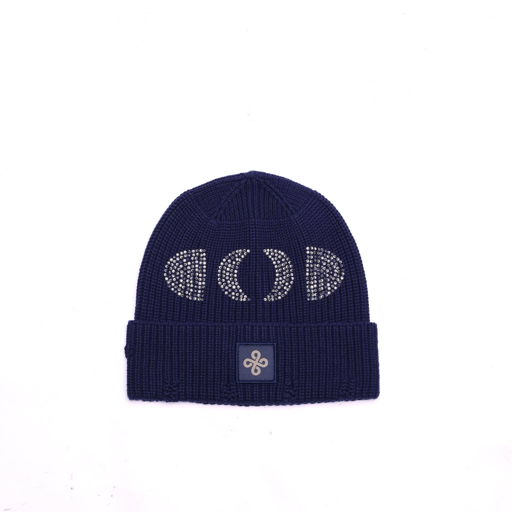 DW Rhinestone Beanie (Blue)