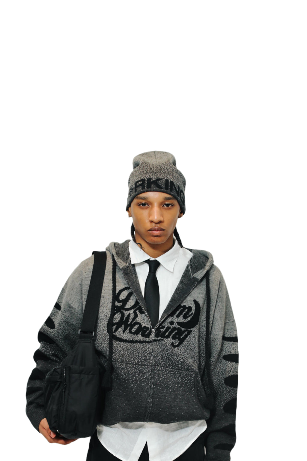 DW Knitted Hoodie (Grey)