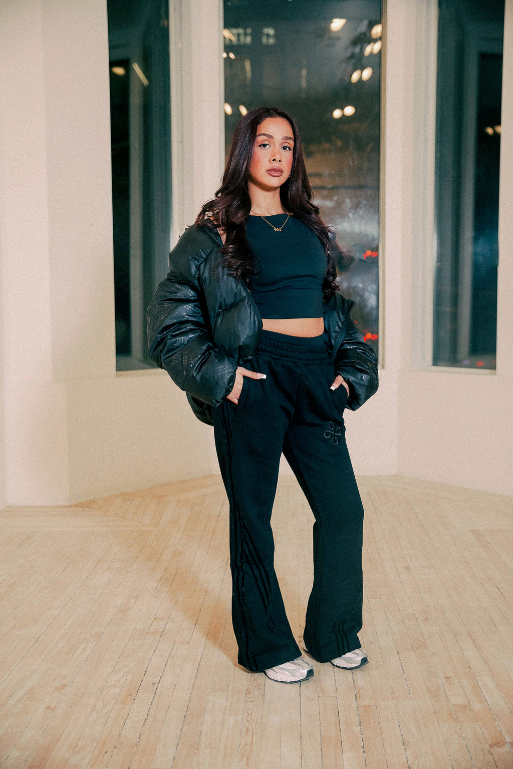 Dream Working Cloud Puffer Jacket  Black