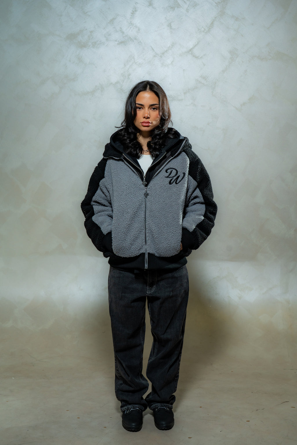 DW Wool Zip Hoodie (Grey)