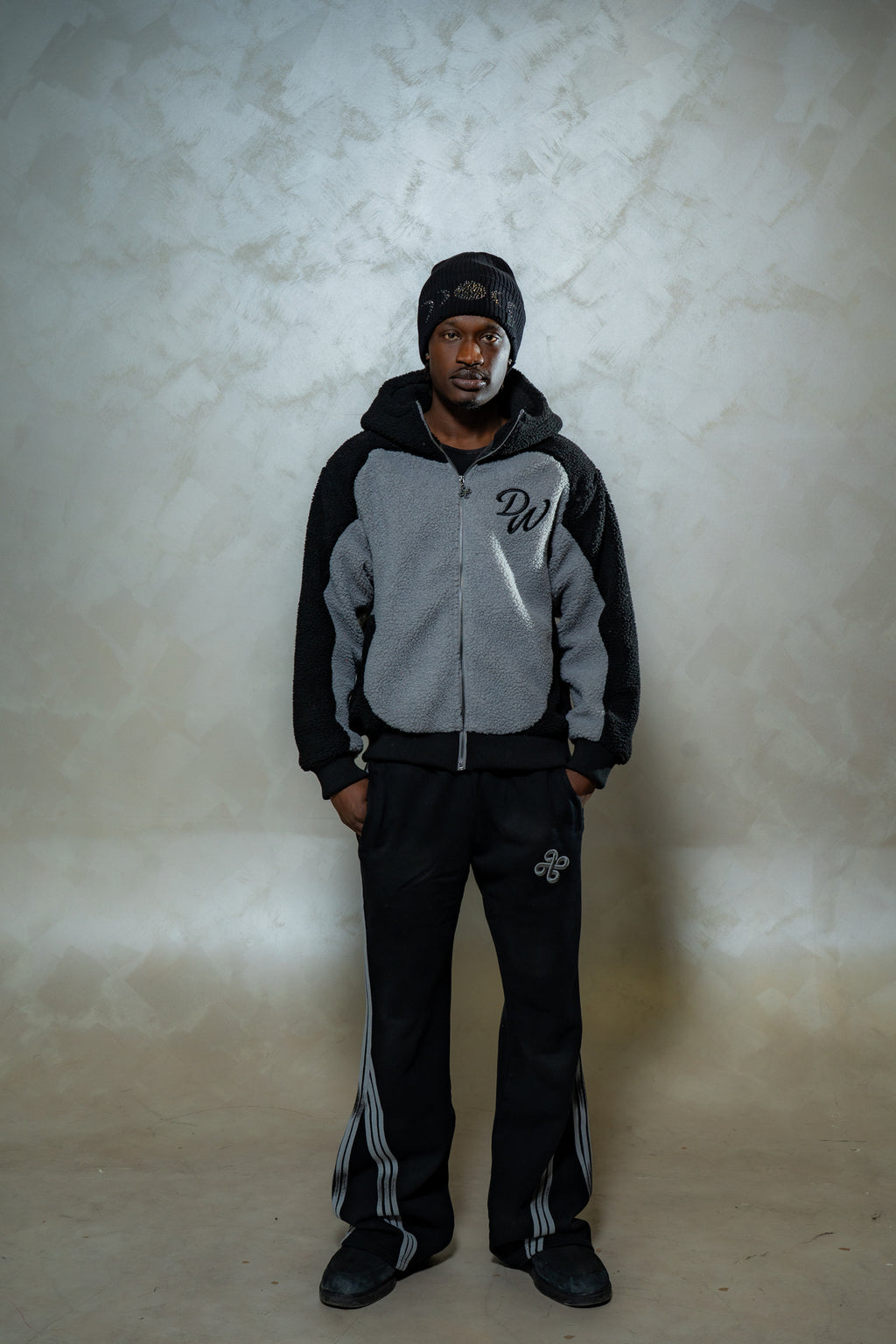 DW Wool Zip Hoodie (Grey)