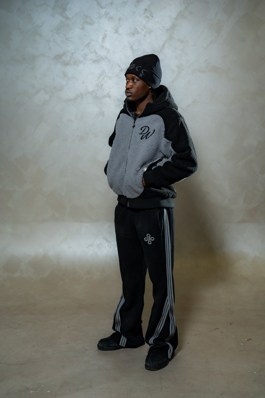 DW Wool Zip Hoodie (Grey)