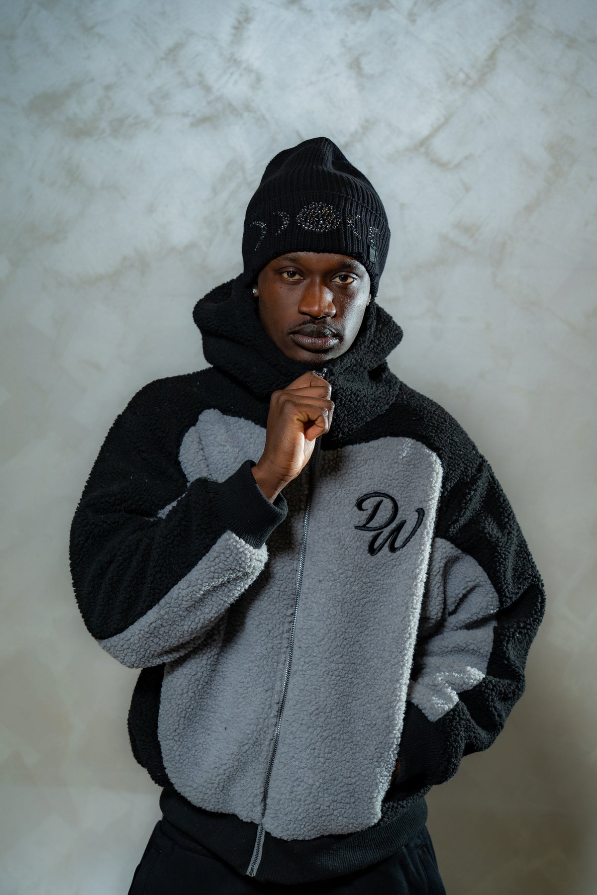 DW Wool Zip Hoodie (Grey)