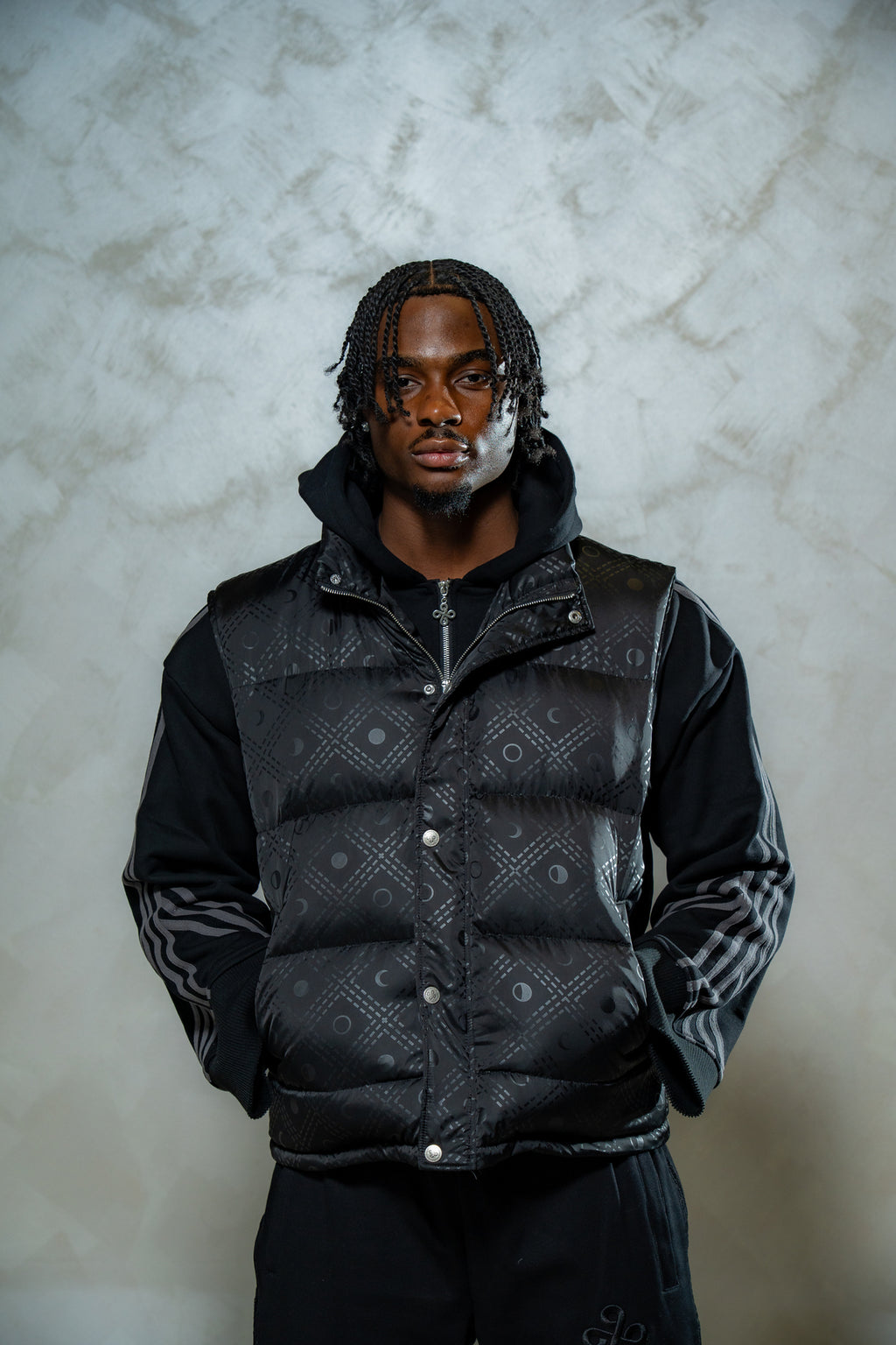 Dream Working Cloud Puffer Vest (Black)